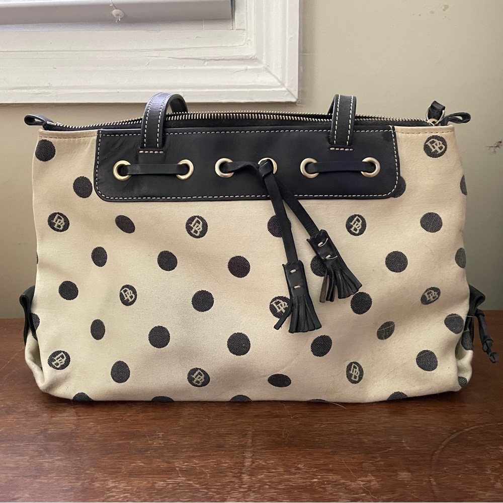 Dooney and Bourke polka dot shoulder bag